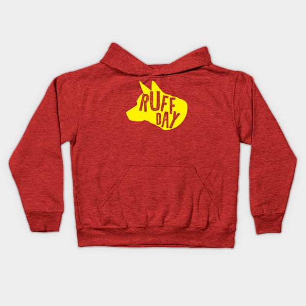 Ruff Day Kids Hoodie by Shirts That Bangs